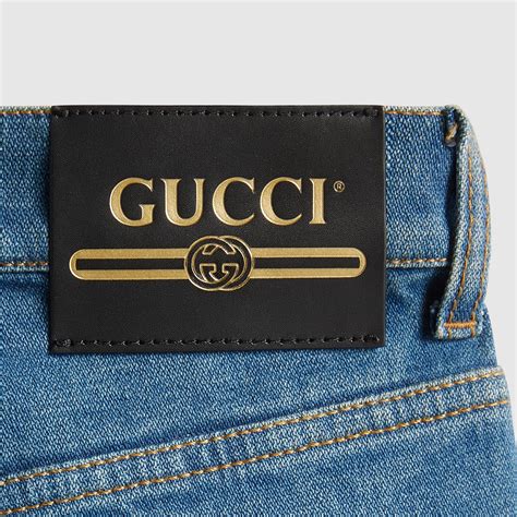 gucci denim bianco blu scuro|gucci denim jeans.